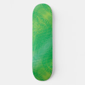 aanvaarding | Geel Groen Blauw Boho Medallions Persoonlijk Skateboard (Voorkant)