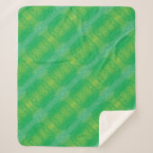 aanvaarding | Geel Groen Blauw Boho Medallions Sherpa Deken (Voorkant)