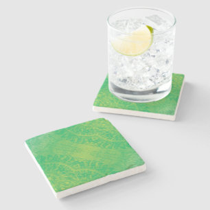 aanvaarding   Geel Groen Blauw Boho Medallions Stenen Onderzetter