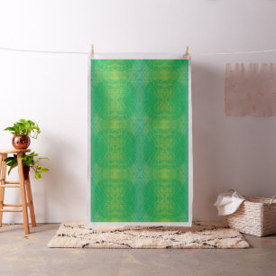 aanvaarding   Geel Groen Blauw Boho Medallions Stof