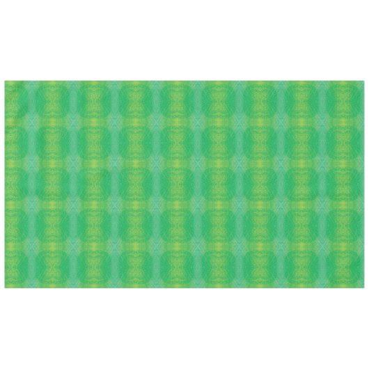 aanvaarding | Geel Groen Blauw Boho Medallions Tafelkleed (Voorkant (Horizontaal))