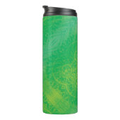 aanvaarding | Geel Groen Blauw Boho Medallions Thermosbeker (Geroteerd rechts)