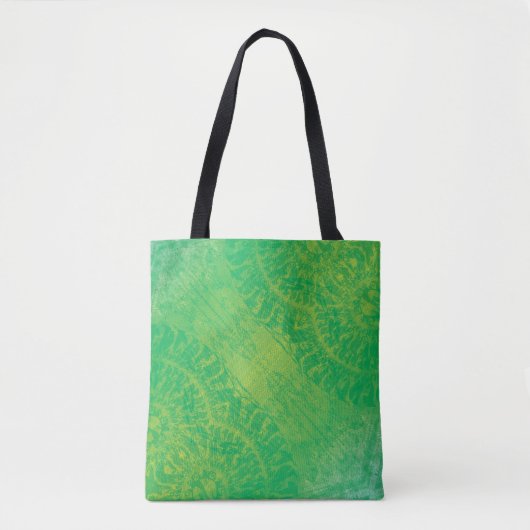 aanvaarding | Geel Groen Blauw Boho Medallions Tote Bag (Voorkant)