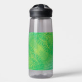 aanvaarding | Geel Groen Blauw Boho Medallions Waterfles (Voorkant)