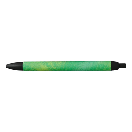 aanvaarding | Geel Groen Blauw Boho Medallions Zwarte Inkt Pen (Voorkant)