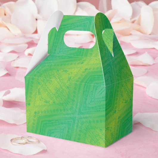 aanvaarding | Geel Groen Blauw Shibori patroon Bedankdoosjes (Huwelijk)