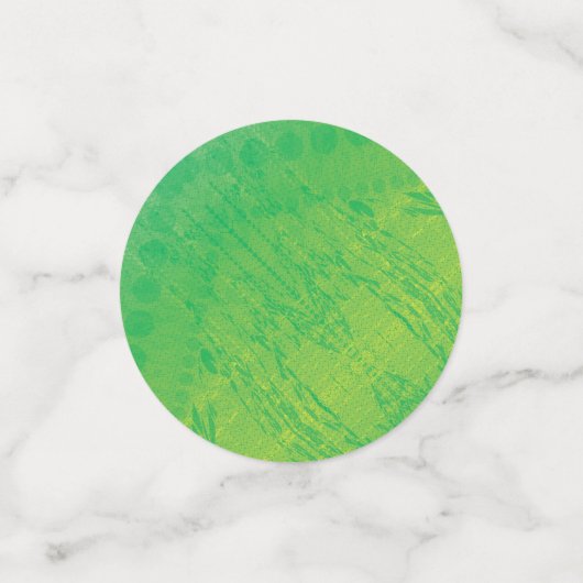 aanvaarding | Geel Groen Blauw Shibori patroon Confetti (Kleine voorkant)