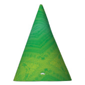 aanvaarding | Geel Groen Blauw Shibori patroon Feesthoedjes (Rechts)