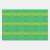 aanvaarding | Geel Groen Blauw Shibori patroon Inpakpapier Vel (Voorkant 2)