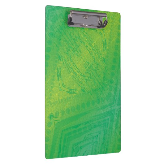 aanvaarding | Geel Groen Blauw Shibori patroon Klembord (Rechts)