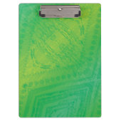 aanvaarding | Geel Groen Blauw Shibori patroon Klembord (Voorkant)