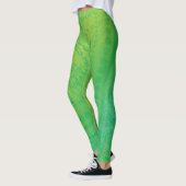 aanvaarding | Geel Groen Blauw Shibori patroon Leggings (Links)