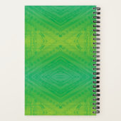 aanvaarding | Geel Groen Blauw Shibori patroon Notitieboek (Achterkant)