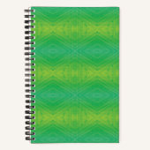 aanvaarding | Geel Groen Blauw Shibori patroon Notitieboek (Voorkant)