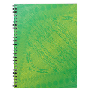 aanvaarding   Geel Groen Blauw Shibori patroon Notitieboek