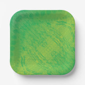 aanvaarding | Geel Groen Blauw Shibori patroon Papieren Bordje (Voorkant)