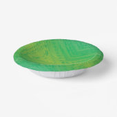 aanvaarding | Geel Groen Blauw Shibori patroon Papieren Kommen (Gebogen)