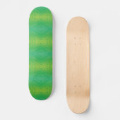 aanvaarding | Geel Groen Blauw Shibori patroon Persoonlijk Skateboard (Voorkant)