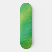 aanvaarding | Geel Groen Blauw Shibori patroon Persoonlijk Skateboard (Voorkant)