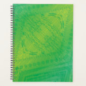 aanvaarding | Geel Groen Blauw Shibori patroon Planner (Voorkant)