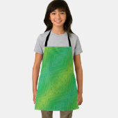 aanvaarding | Geel Groen Blauw Shibori patroon Schort (Insitu)