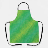 aanvaarding | Geel Groen Blauw Shibori patroon Schort (Voorkant)