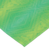 aanvaarding | Geel Groen Blauw Shibori patroon Tafelkleed (Gekanteld)