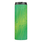 aanvaarding | Geel Groen Blauw Shibori patroon Thermosbeker (Achterkant)