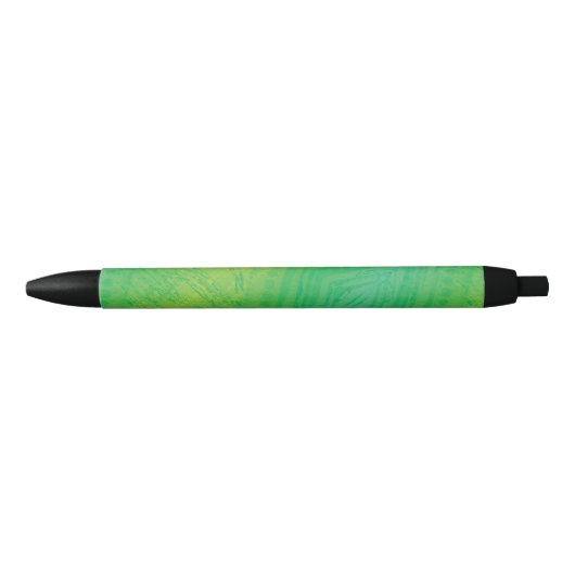 aanvaarding | Geel Groen Blauw Shibori patroon Zwarte Inkt Pen (Voorkant)