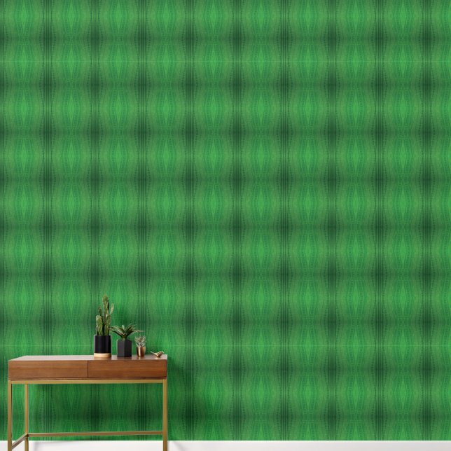aanvaarding | groen eclectisch boho-patroon behang (Hal)