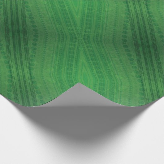 aanvaarding | groen eclectisch boho-patroon cadeaupapier (Hoek)