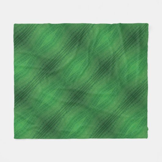 aanvaarding | groen eclectisch boho-patroon fleece deken (Voorkant (Horizontaal))