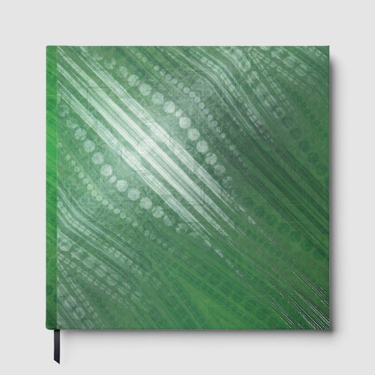 aanvaarding | groen eclectisch boho-patroon gastenboek (Voorkant)