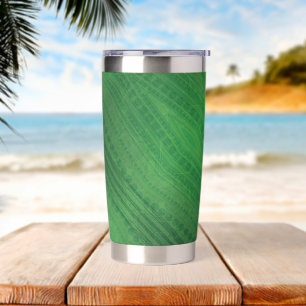 aanvaarding groen eclectisch boho-patroon geïsoleerde drinkbeker