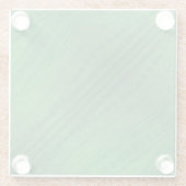 aanvaarding | groen eclectisch boho-patroon glazen onderzetter (Achterkant)