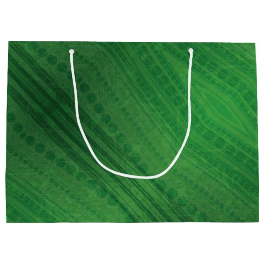 aanvaarding | groen eclectisch boho-patroon groot cadeauzakje (Achterkant)