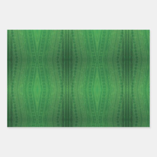 aanvaarding | groen eclectisch boho-patroon inpakpapier vel (Voorkant)