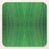 aanvaarding | groen eclectisch boho-patroon kartonnen onderzetters (Voorkant)