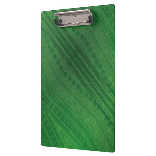 aanvaarding | groen eclectisch boho-patroon klembord (Links)