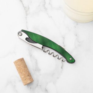 aanvaarding   groen eclectisch boho-patroon kurkentrekker