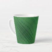 aanvaarding | groen eclectisch boho-patroon latte mok (Linkerhoek)
