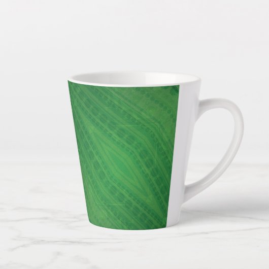 aanvaarding | groen eclectisch boho-patroon latte mok (Rechts)