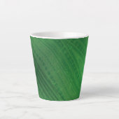 aanvaarding | groen eclectisch boho-patroon latte mok (Voorkant)