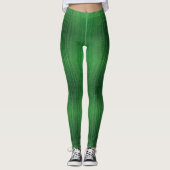 aanvaarding | groen eclectisch boho-patroon leggings (Voorkant)