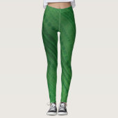 aanvaarding | groen eclectisch boho-patroon leggings (Voorkant)