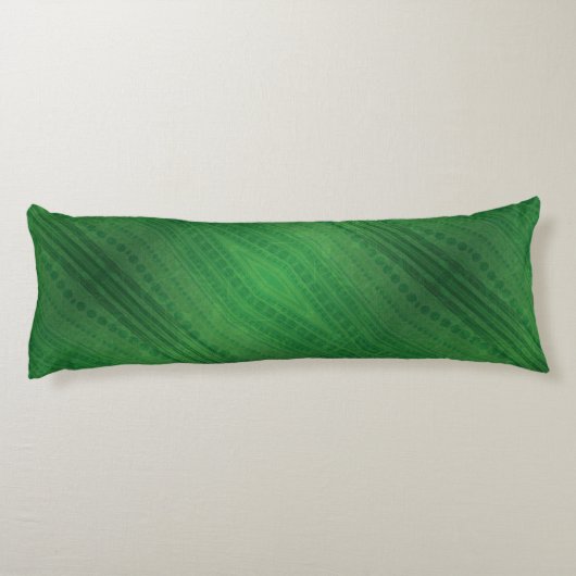 aanvaarding | groen eclectisch boho-patroon lichaamskussen (Achterkant)