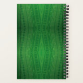 aanvaarding | groen eclectisch boho-patroon notitieboek (Achterkant)