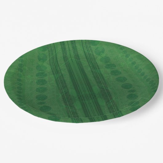 aanvaarding | groen eclectisch boho-patroon papieren bordje (Gekanteld)