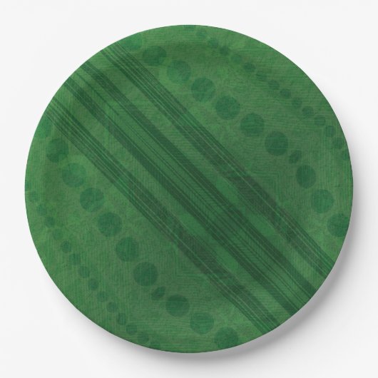 aanvaarding | groen eclectisch boho-patroon papieren bordje (Voorkant)