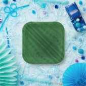 aanvaarding | groen eclectisch boho-patroon papieren bordje (Feest)